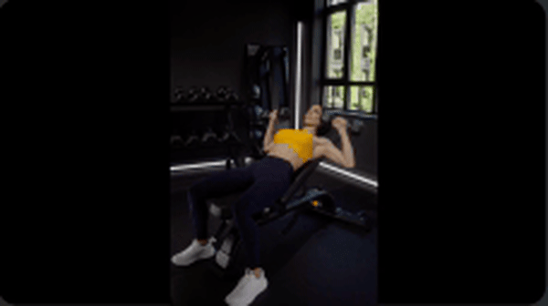 Incline Bench Dumbbell Chest Press 